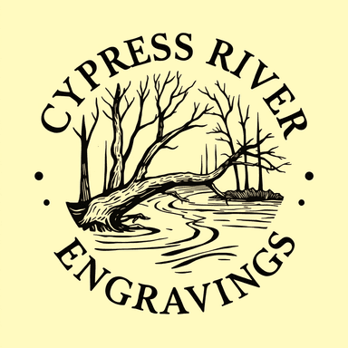 Cypress River Engravings Logo